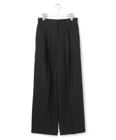 ICB 【先行予約】 FluidBackSatin ワイドストレートカーゴパンツ