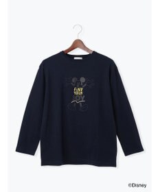 Te chichi 【Disney】ミッキー/配色ロゴロンT
