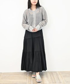 TOQUE 25SS新作〈大草直子さんアドバイザー〉【天然素材】シルク×コットン粗メッシュニットカーディガン