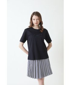 DAKS ロゴ スパンコール Tシャツ