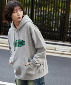 WEGO 【ユニセックス着用ITEM】リラックスフィットオーバルロゴパーカー