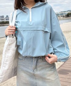 WEGO 【日焼け対策/セットアップ対応】ラッシュガードラインアノラックパーカー