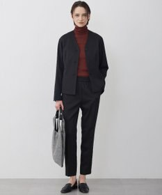 ICB L 【CLASSY.掲載・裏起毛】 ウォームサテン スティックパンツ