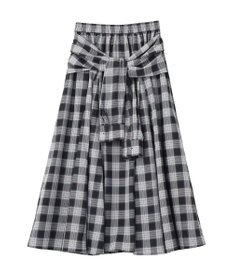 Green Parks イージーケアチェックボリュームスカート