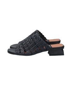 INTER-CHAUSSURES 【ANGEL ALARCON】ローヒールラフィアサンダル