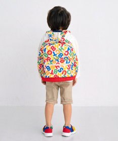 MIKI HOUSE HOT BISCUITS 【Mサイズ】 ロゴ総柄 リュック