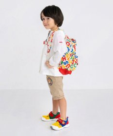 MIKI HOUSE HOT BISCUITS 【Mサイズ】 ロゴ総柄 リュック