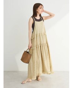 Green Parks ・Ｐｅｔｉｔ　Ｆｌｅｕｒ　チェックティアードキャミワンピ