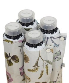 MOONBAT 【晴雨兼用/ 一級遮光/UV99％】フワクール (Fuwacool) 折りたたみ日傘 フワクールホワイト  ボタニカル 軽量