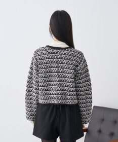 earth music&ecology ニットツイードジャケット