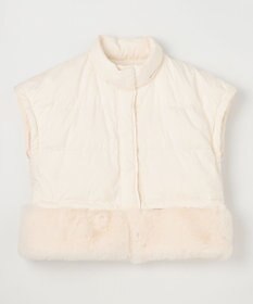 GRACE CONTINENTAL ヘムファーショートダウンジャケット