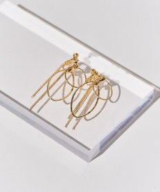 AMERICAN HOLIC ダブルリングチェーンイヤリング