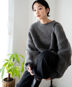 WEGO モヘアライクBIGプルオーバー