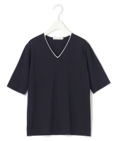 ICB 【WEB限定カラーあり・接触冷感・UVケア・洗える】 シンセティックハイゲージ 半袖ニット