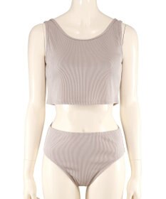 San-ai Resort（三愛水着楽園） ★新色ブラック×ライトグレー入荷【UPF50＋】シャツ・ショートパンツ付き４点セット　9M・11L　【San-ai Resort（サンアイリゾート）】