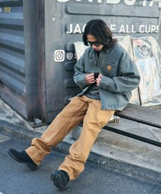 WEGO 【ユニセックス着用ITEM/MLサイズ展開】ワーカーズデニムZIPジャケット