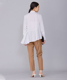 ICB L 【洗える】 リヨセルローン ペプラムブラウス