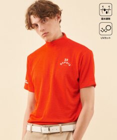 23区GOLF 【MEN】【吸水速乾/UVケア】ＹＥＬＬ柄ジャガード モックネック