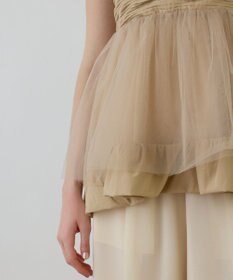 GRACE CONTINENTAL タフタチュールキャミ