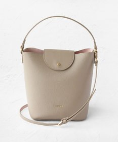 TOCCA PETAL SILHOUETTE LEATHER BAG  レザーバッグ ベージュ系