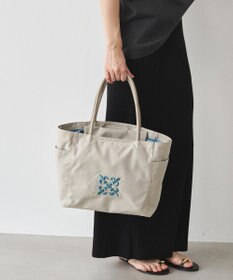 russet 【モノグラム刺繍】コーデュラナイロントートバッグ（CE-1776）
