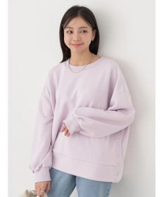 earth music&ecology サイドボタンダンボールプルオーバー