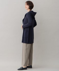 自由区 【ご好評につき新色追加】【WEB限定・洗える】ウールミックス フード付きカーディガン