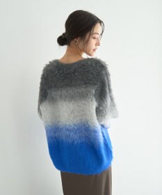 YECCA VECCA グラデーションシャギーニット