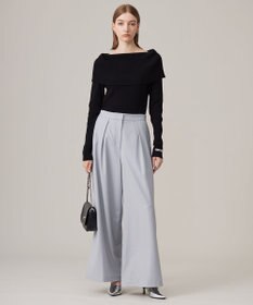 ICB L 【洗える】VIS/PEスムース オフショルダーニット