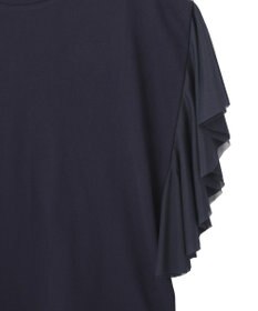 AMERICAN HOLIC 【WEB限定】袖チュールサイドスリットプルオーバー