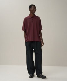 ATON FRESCA KNIT | ハーフスリーブポロセーター - UNISEX