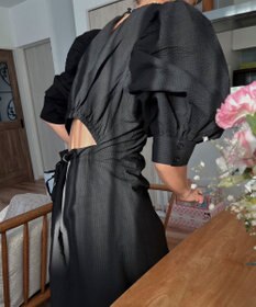 Green Parks AnriettMusee バックカットワークワンピース