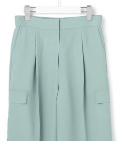 ICB 【先行予約】 FluidBackSatin ワイドストレートカーゴパンツ