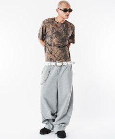 WEGO 【ユニセックス着用ITEM/MLサイズ展開】ケミカルウォッシュパターンT(SS)