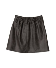 WEGO ベルト付ヴィンテージライクFレザーミニスカート