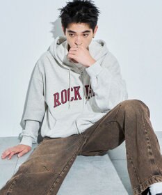 WEGO ワッペンロゴジップパーカー