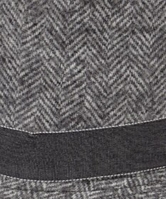 JOSEPH ABBOUD 【サイズ調整可】アルパカリングヘリンボーン ハット