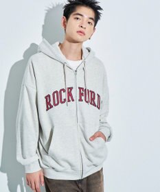 WEGO ワッペンロゴジップパーカー