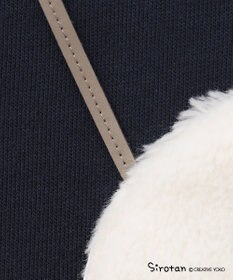 ANY KIDS 【しろたん×anyFAM】しろたんポシェットフードワンピース