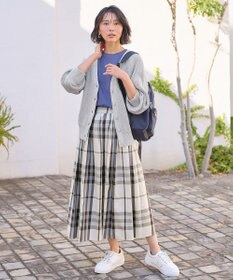 ANY 【洗濯機可/UVカット/アンチピリング】コットンＶネックカーディガン