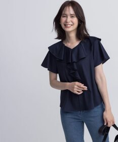 組曲 L ブラウスライクラッフル カットソー
