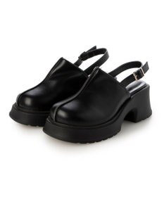 MODE ET JACOMO <noyau>センターライン厚底サボサンダル