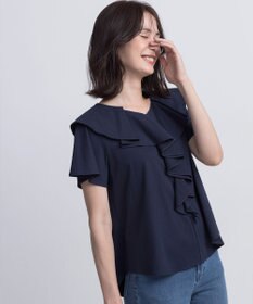 組曲 L ブラウスライクラッフル カットソー