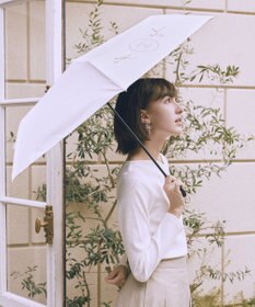 Maison de FLEUR 遮光&UV CUT リボン折りたたみ傘