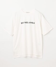 ANY 【汗ジミ防止加工】シルケットスムース半袖ロゴTシャツ