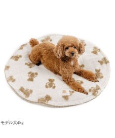 PET PARADISE ペットパラダイス くまちゃん織り 遠赤外線 ボアマット 丸型 Ｓ