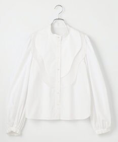 #Newans 【洗濯機可能】ウェイビービブデザインブラウス