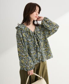 Green Parks 花柄フリルブラウス