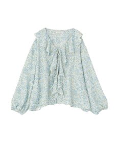 Green Parks 花柄フリルブラウス