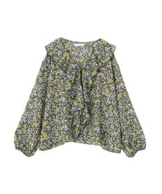 Green Parks 花柄フリルブラウス